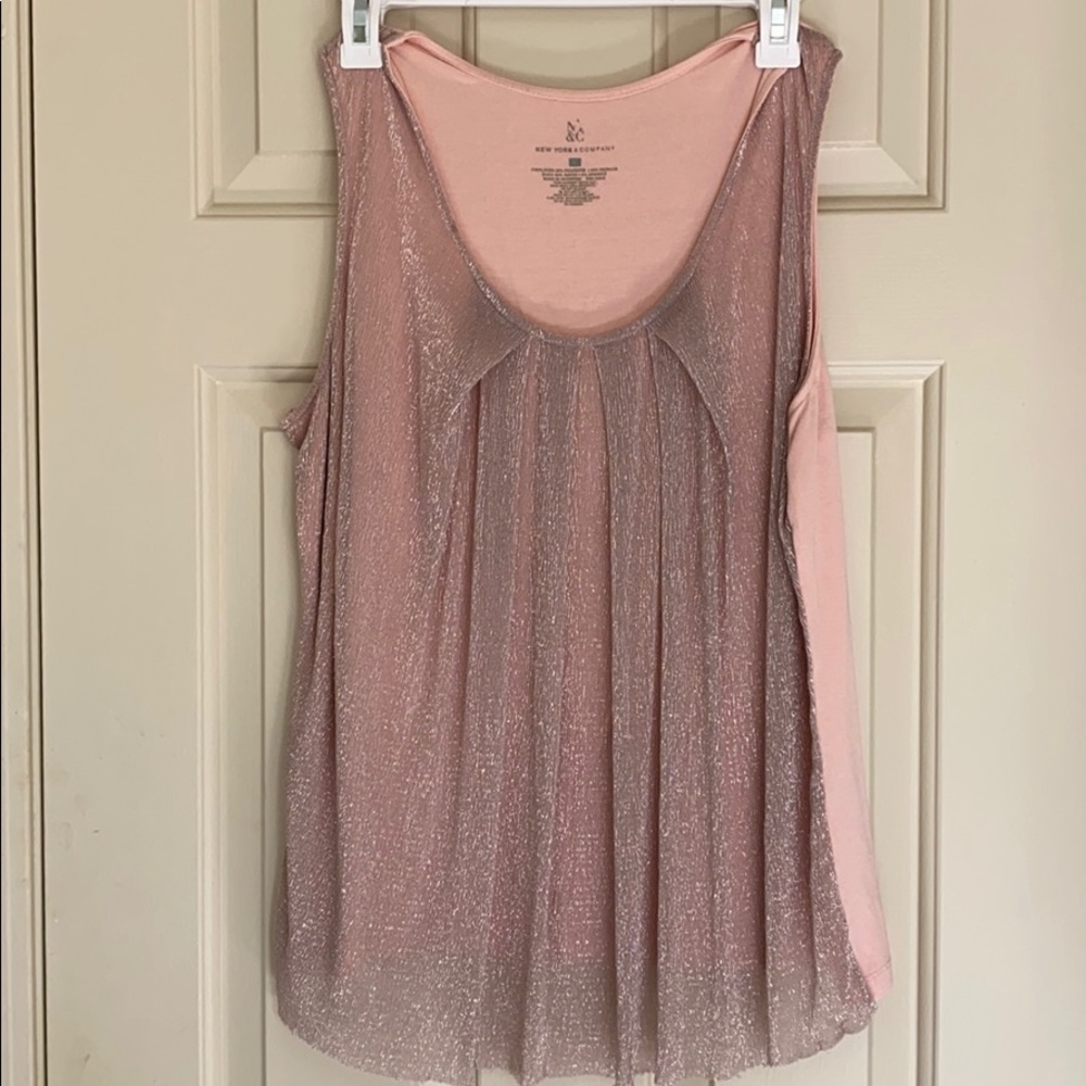 Rose gold tank top